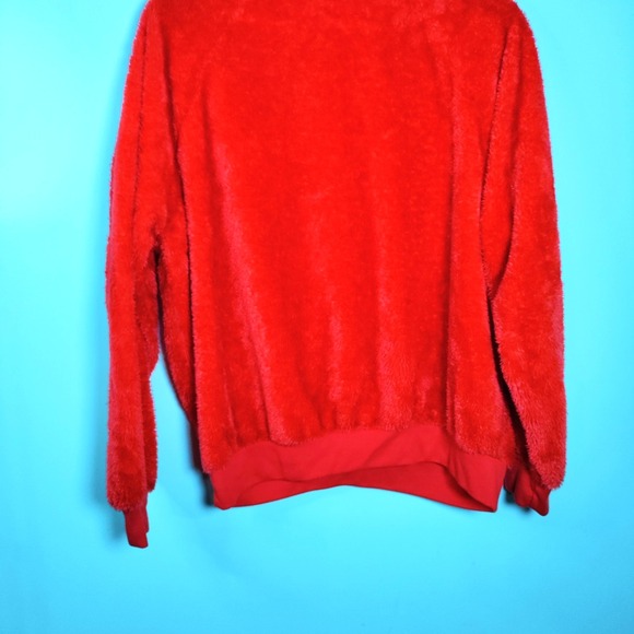 Disney Mickey Mouse Modern Lux Jerry Leigh Plush Sequin Red Sweater L Nostalgic - Picture 8 of 14